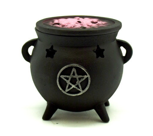 DAMAGED***REDUCED PRICE***Cauldron Incense Burner with Pentagram