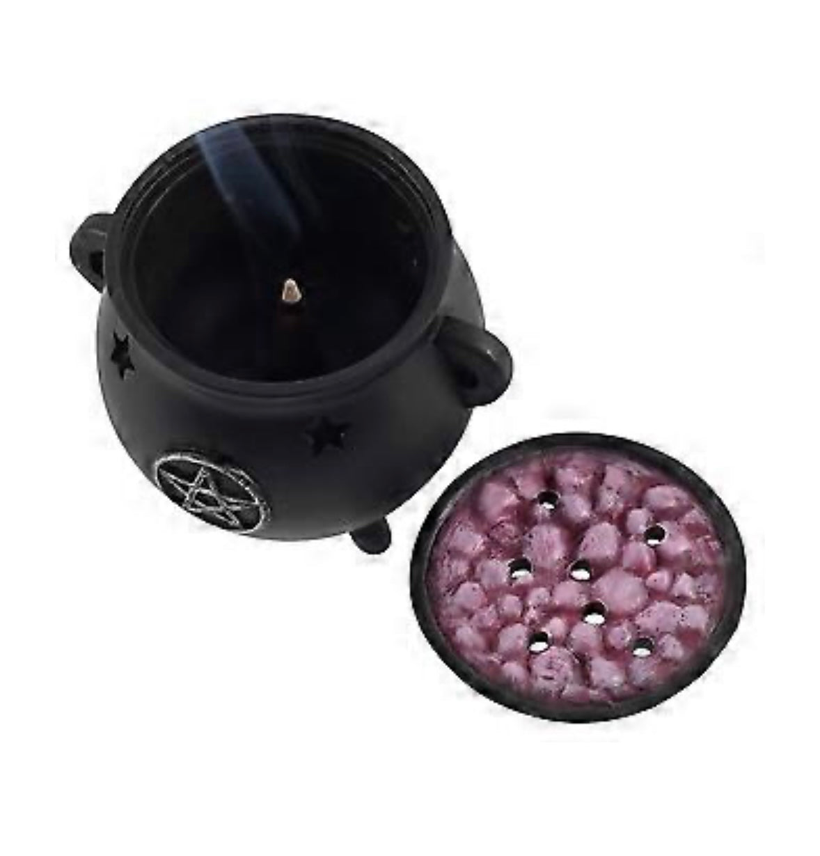 NEW***Cauldron Incense Burner with Pentagram